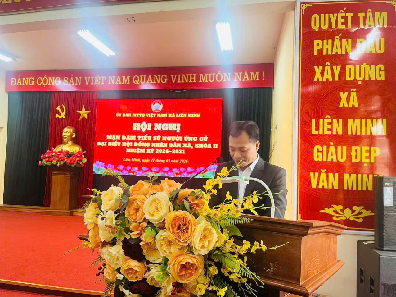 Xã Liên Minh tổ chức mạn đàm tiểu sử ứng cử viên, nâng cao nhận thức cử tri trước ngày bầu cử