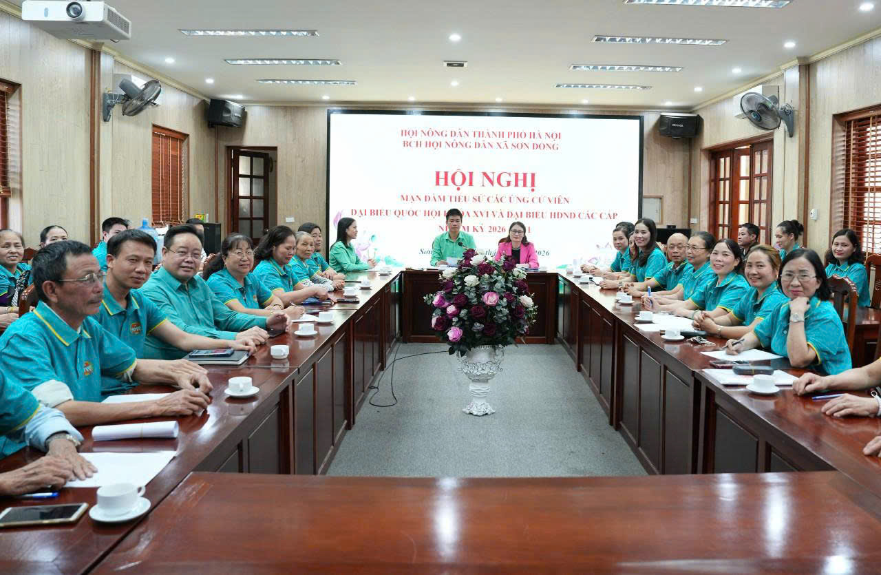 Xã Sơn Đồng tổ chức các hội nghị mạn đàm tiểu sử ứng cử viên, tạo diễn đàn dân chủ trước ngày bầu cử