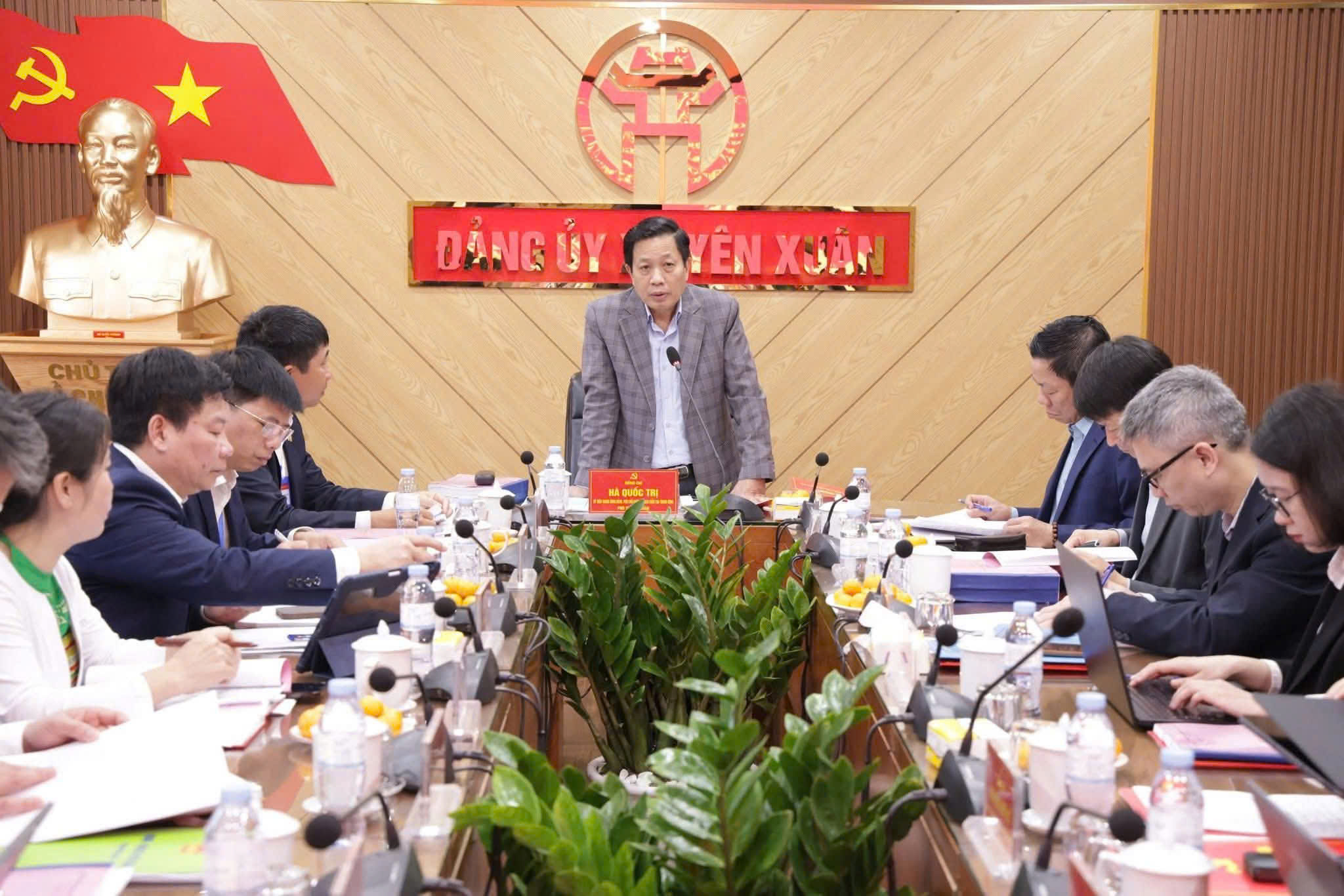 Đoàn kiểm tra, giám sát số 10 của Bộ Chính trị làm việc với Ban Thường vụ Đảng ủy xã Yên Xuân