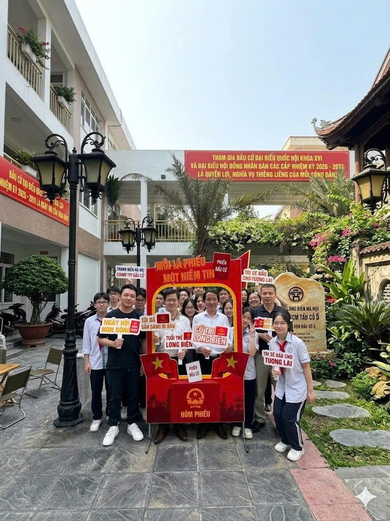 Phường Long Biên lan tỏa khí thế Ngày hội bầu cử bằng nhiều hình thức tuyên truyền sáng tạo