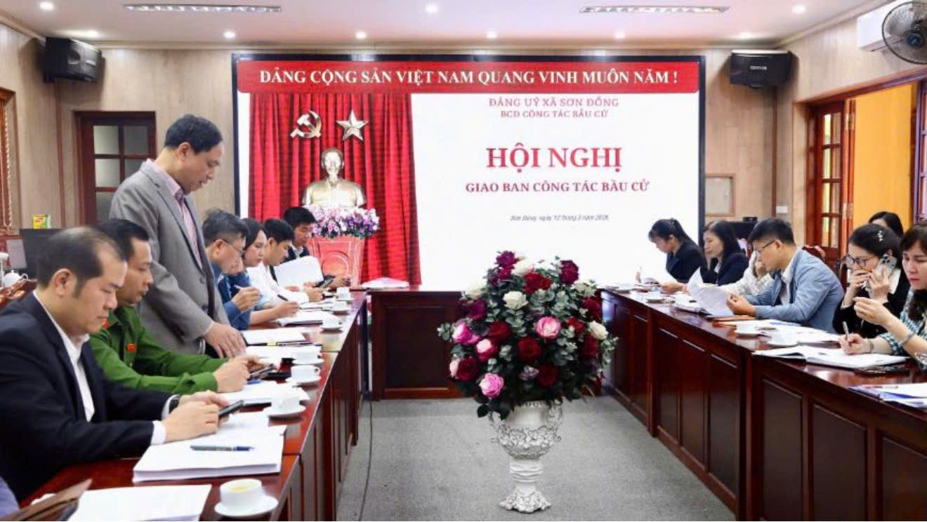 Xã Sơn Đồng rà soát toàn diện công tác bầu cử, siết chặt khâu chuẩn bị trước Ngày hội non sông