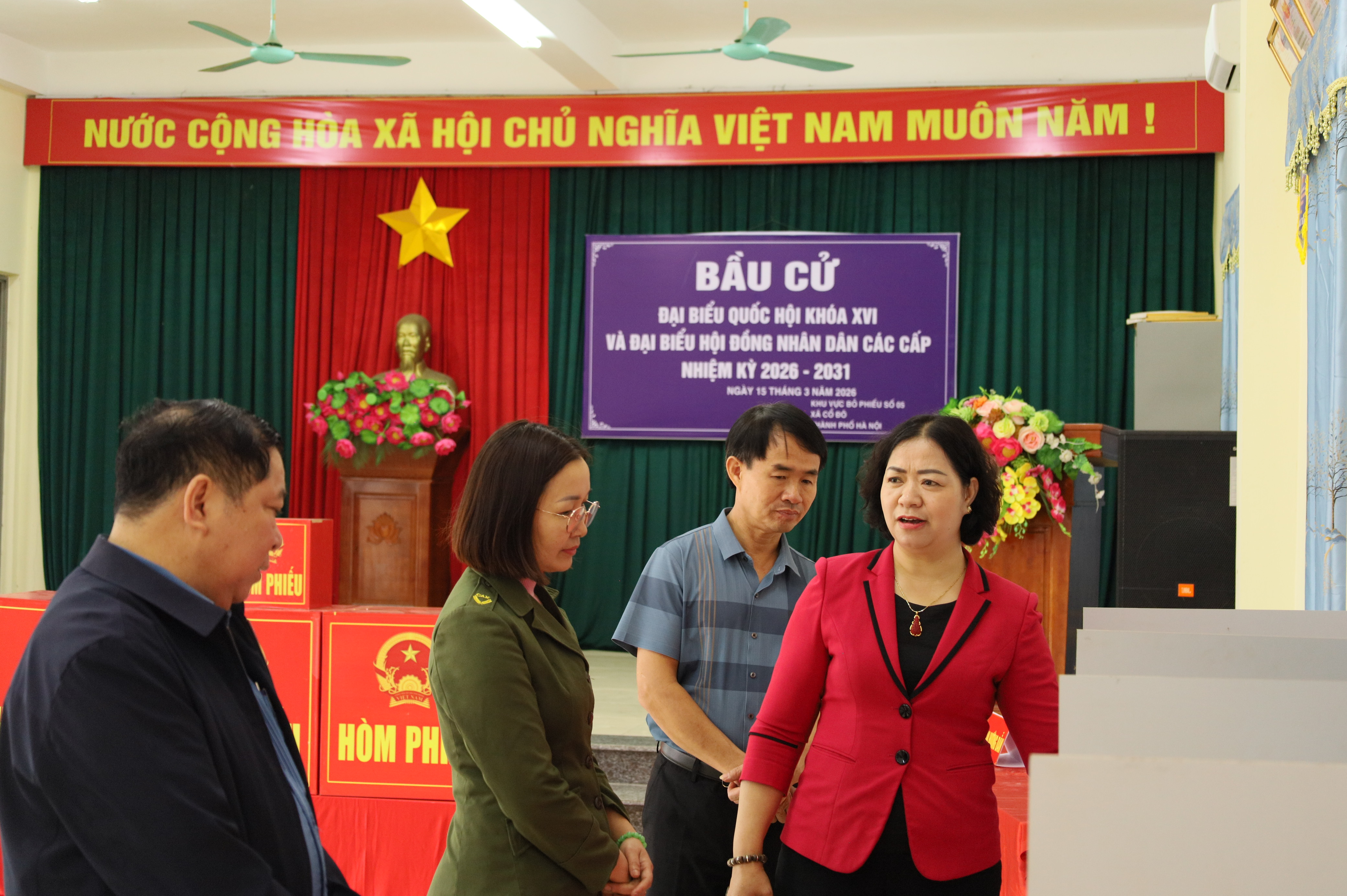 Xã Cổ Đô rà soát từng khâu, bảo đảm quyền lợi cử tri trước giờ bầu cử