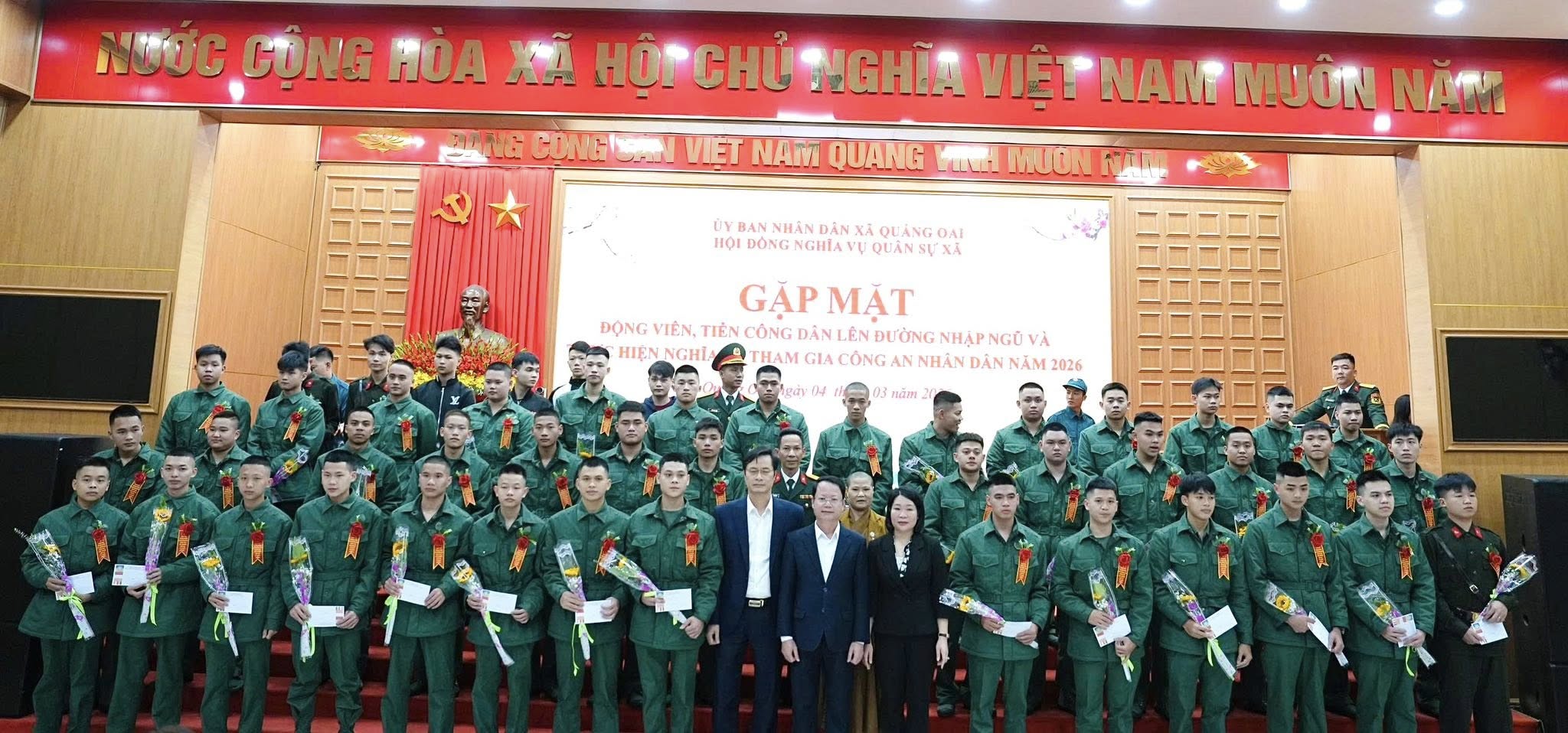Xã Quảng Oai nâng cao hiệu quả giáo dục quốc phòng và an ninh, củng cố vững chắc thế trận lòng dân