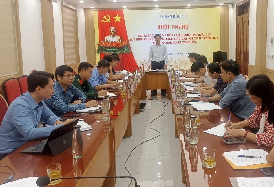 Xã Dương Hòa: 100% cử tri tham gia bầu cử, bầu đủ 26 đại biểu HĐND nhiệm kỳ 2026-2031