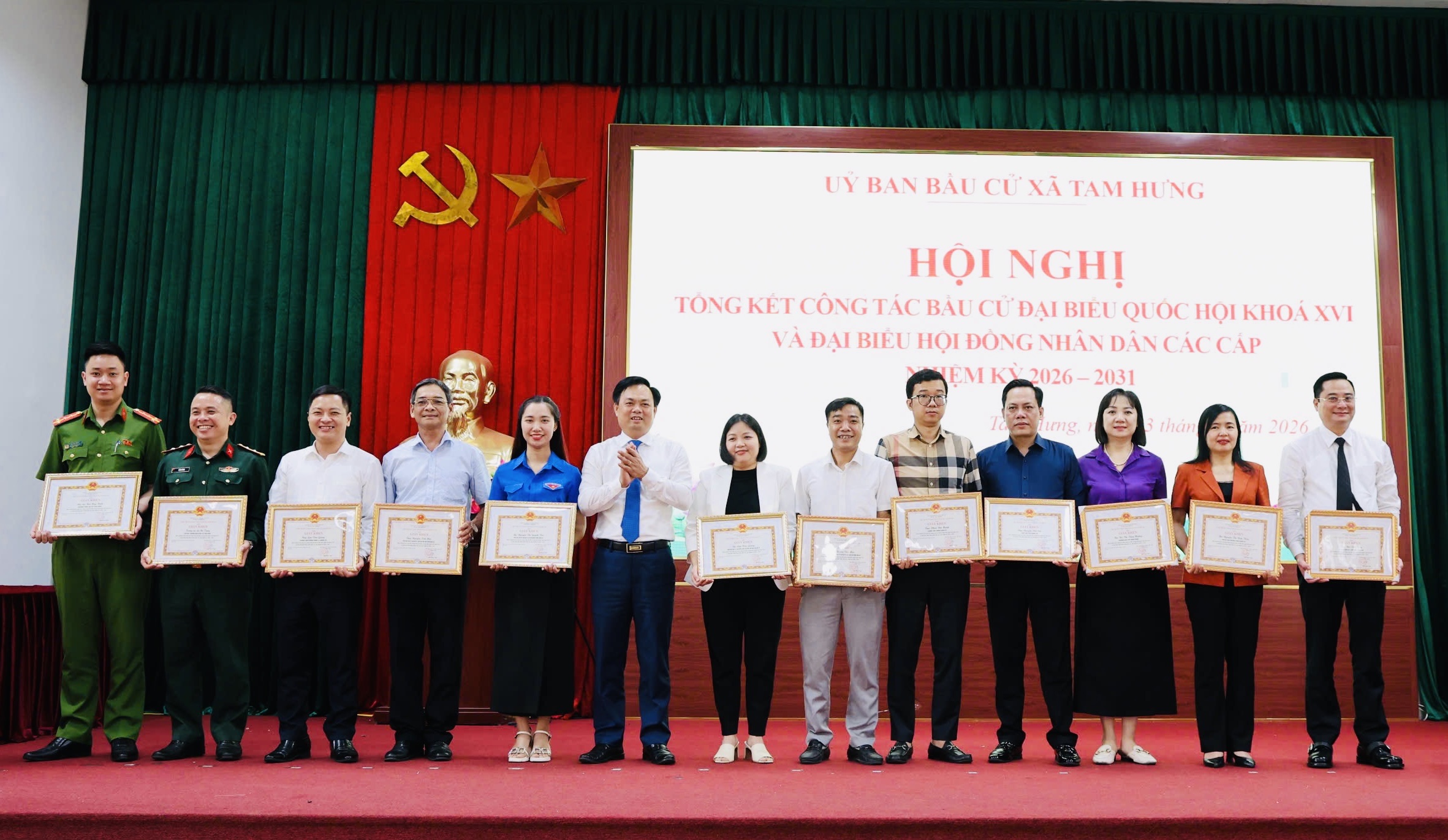 Phát huy dân chủ, xã Tam Hưng hoàn thành bầu cử HĐND xã nhiệm kỳ 2026-2031 với tỷ lệ tín nhiệm cao