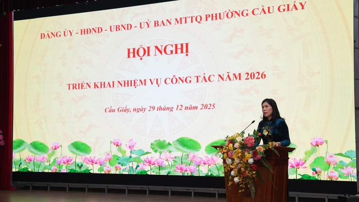 Phường Cầu Giấy đặt mục tiêu tăng trưởng trên 11%, lấy chuyển đổi số làm khâu đột phá năm 2026