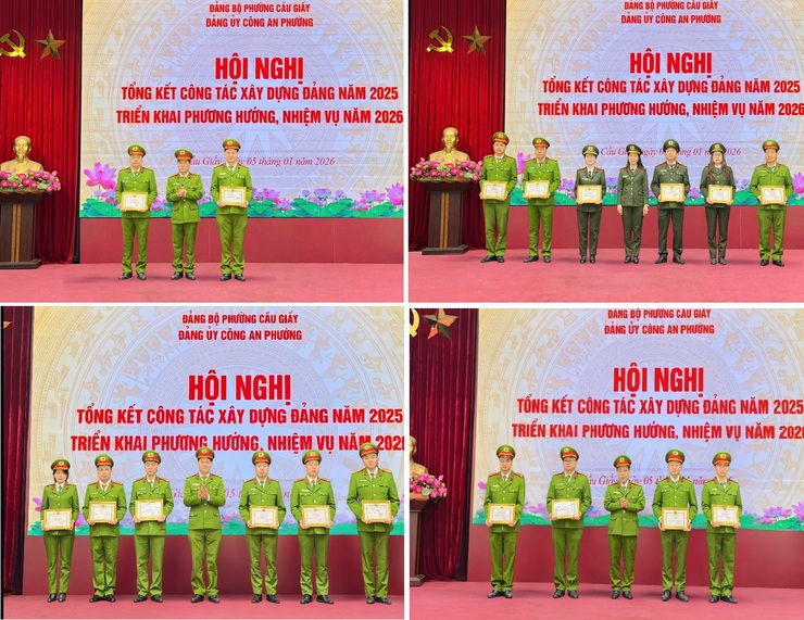Công an phường Cầu Giấy nâng tầm xây dựng Đảng, tạo nền tảng vững chắc cho nhiệm vụ bảo đảm an ninh trật tự năm 2026
