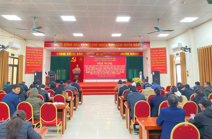 Phường Tùng Thiện quán triệt Thông báo kết luận của Tổng Bí thư về phát triển khoa học, công nghệ và chuyển đổi số