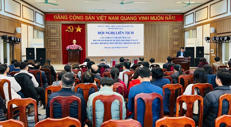 Phường Đông Ngạc phát huy dân chủ trong lấy ý kiến cử tri, bảo đảm chặt chẽ quy trình giới thiệu ứng cử HĐND nhiệm kỳ 2026–2031