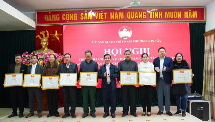Uỷ ban MTTQ phường Sơn Tây phát huy vai trò nòng cốt, lan tỏa sức mạnh đại đoàn kết toàn dân