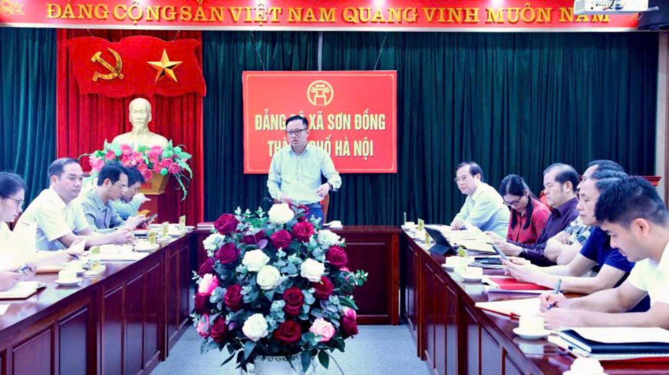 Xã Sơn Đồng khẩn trương hoàn thiện các điều kiện, sẵn sàng cho Kỳ họp thứ Nhất HĐND xã khóa XXI