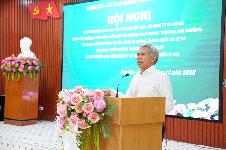 Phường Sơn Tây đối thoại trực tiếp, tạo đồng thuận triển khai các dự án giao thông trọng điểm