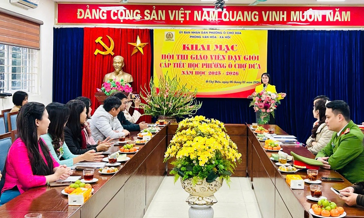 Ô Chợ Dừa khai mạc Hội thi giáo viên dạy giỏi cấp Tiểu học năm học 2025–2026