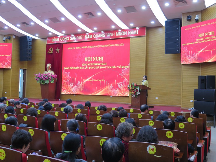 Phường Ô Chợ Dừa nâng chất phong trào văn hóa, tạo chuyển biến thực chất trong đời sống đô thị