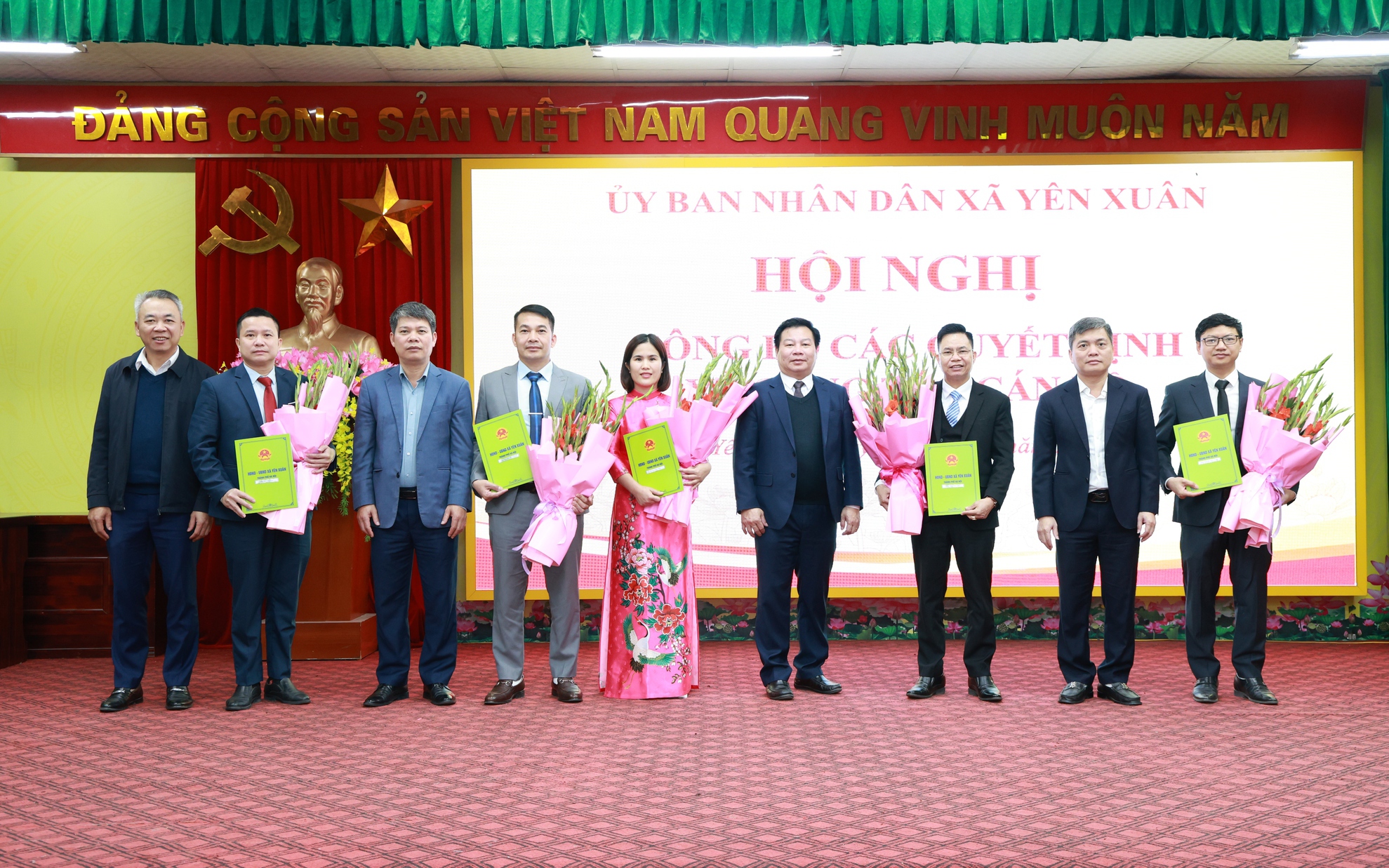 Xã Yên Xuân kiện toàn bộ máy, bổ nhiệm nhiều cán bộ chủ chốt đáp ứng yêu cầu giai đoạn mới