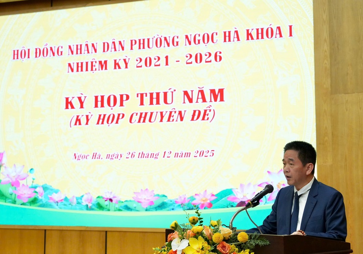 HĐND phường Ngọc Hà thông qua nghị quyết quan trọng, tạo nền tảng điều hành năm 2026