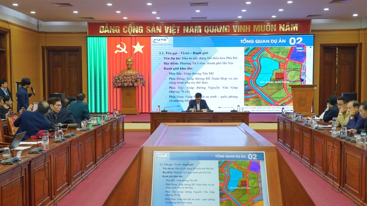 Phường Từ Liêm lấy ý kiến cộng đồng về quy hoạch hồ điều hòa Phú Đô, bảo đảm đồng thuận và tính khả thi dự án