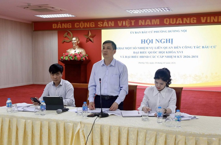 Phường Dương Nội siết chặt công tác lập danh sách cử tri, bảo đảm chuẩn xác cho ngày hội bầu cử