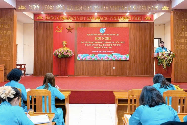 Hội LHPN phường Thanh Liệt thống nhất giới thiệu nhân sự ứng cử HĐND, bảo đảm tiêu chuẩn, quy trình chặt chẽ