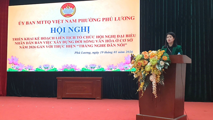 Phường Phú Lương phát huy dân chủ, mở rộng đối thoại trong hội nghị đại biểu nhân dân năm 2026