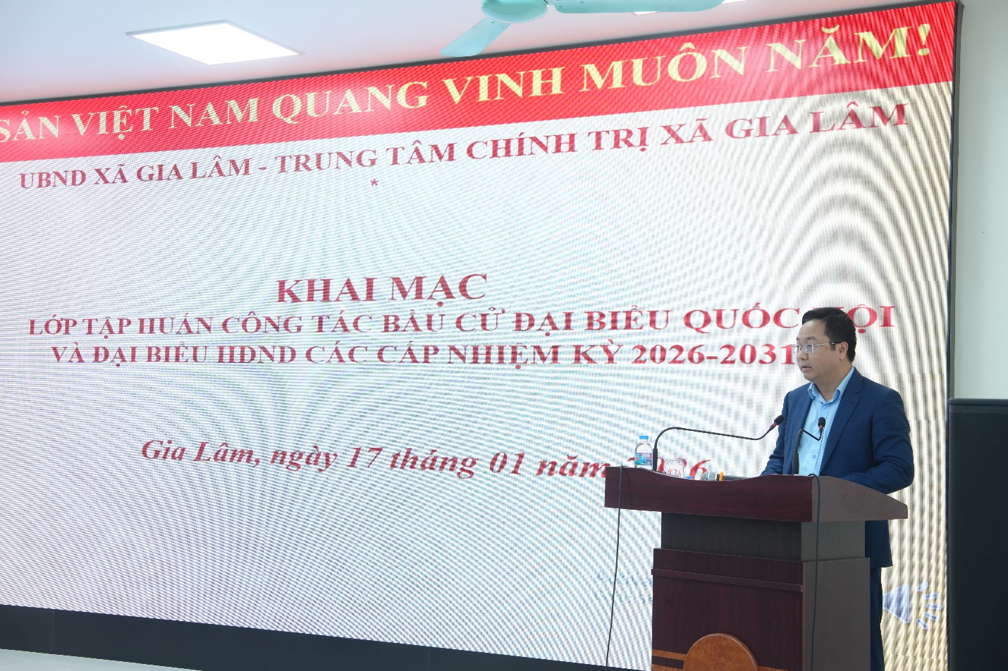 Xã Gia Lâm tập huấn nghiệp vụ bầu cử, bảo đảm thống nhất, bài bản từ cơ sở