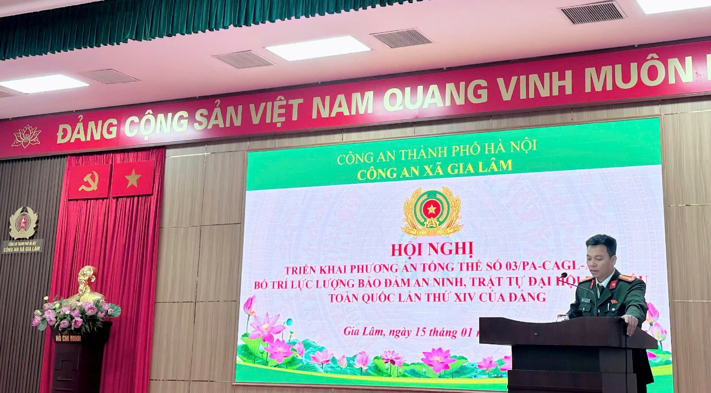 Công an xã Gia Lâm siết chặt phương án bảo vệ Đại hội XIV: Chủ động từ sớm, không để bị động, bất ngờ