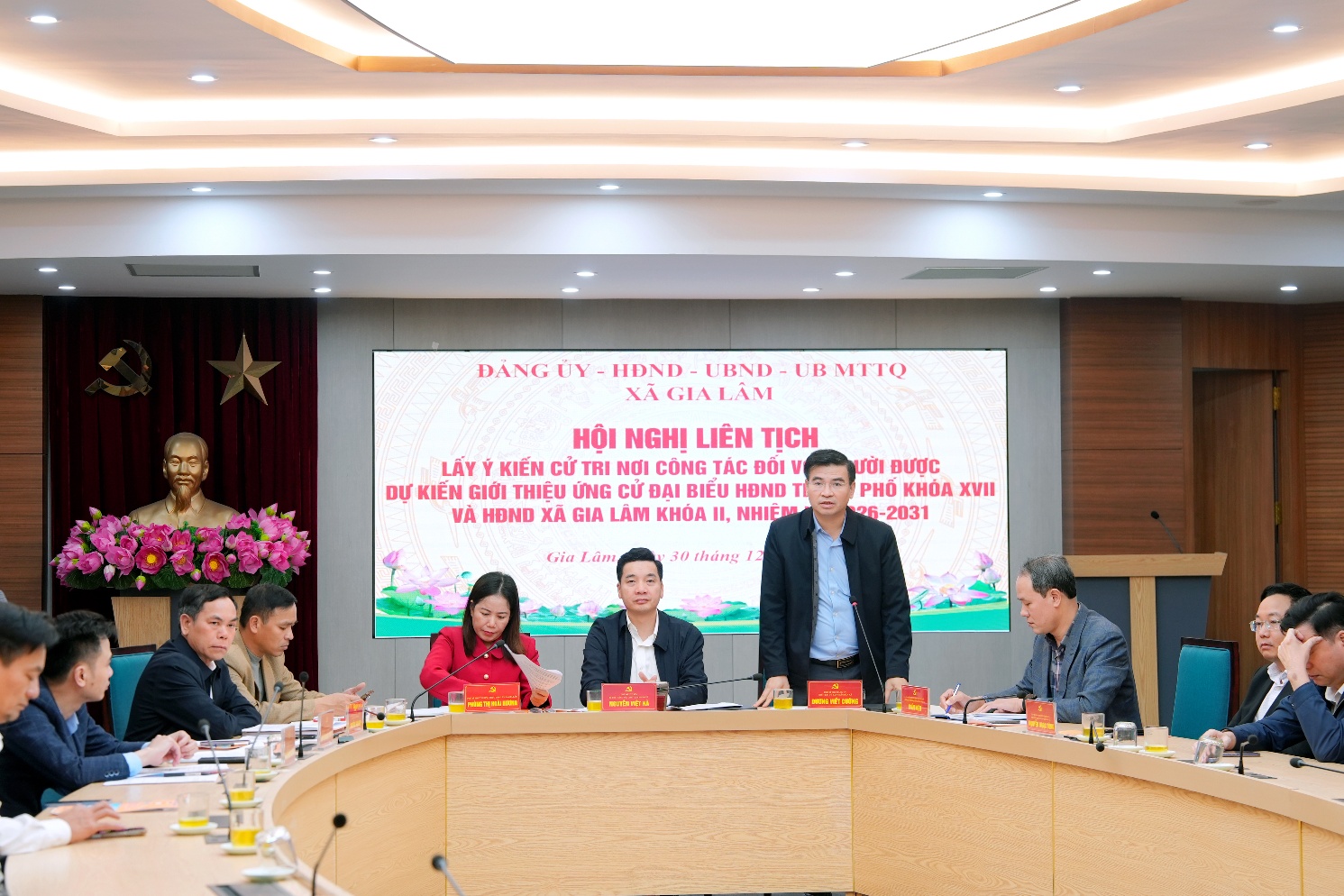 Gia Lâm thực hiện dân chủ, chặt chẽ quy trình giới thiệu nhân sự ứng cử HĐND nhiệm kỳ 2026–2031