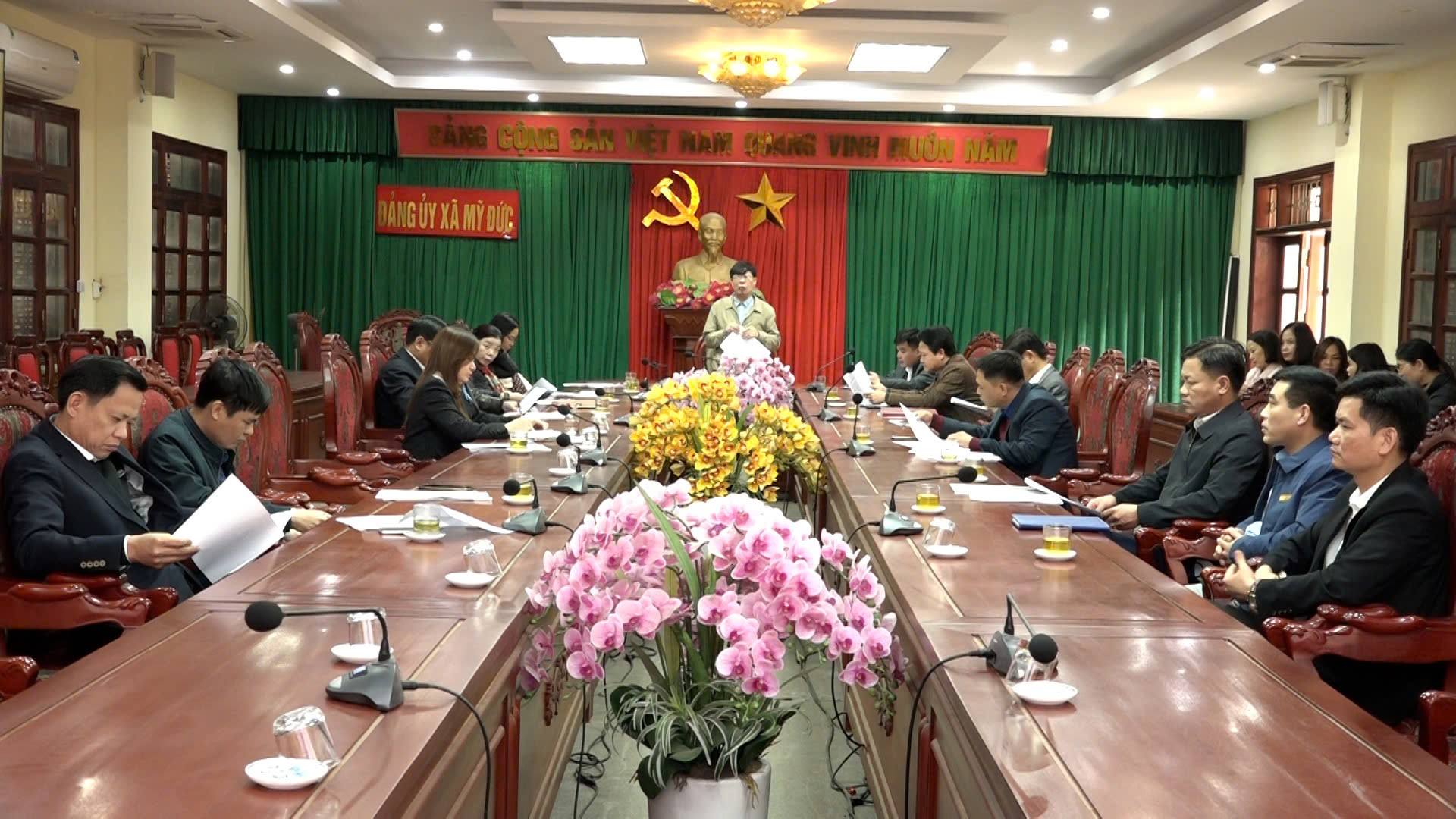 Xã Mỹ Đức hoàn tất hiệp thương lần hai, định hình danh sách sơ bộ ứng cử HĐND bảo đảm cơ cấu, chất lượng