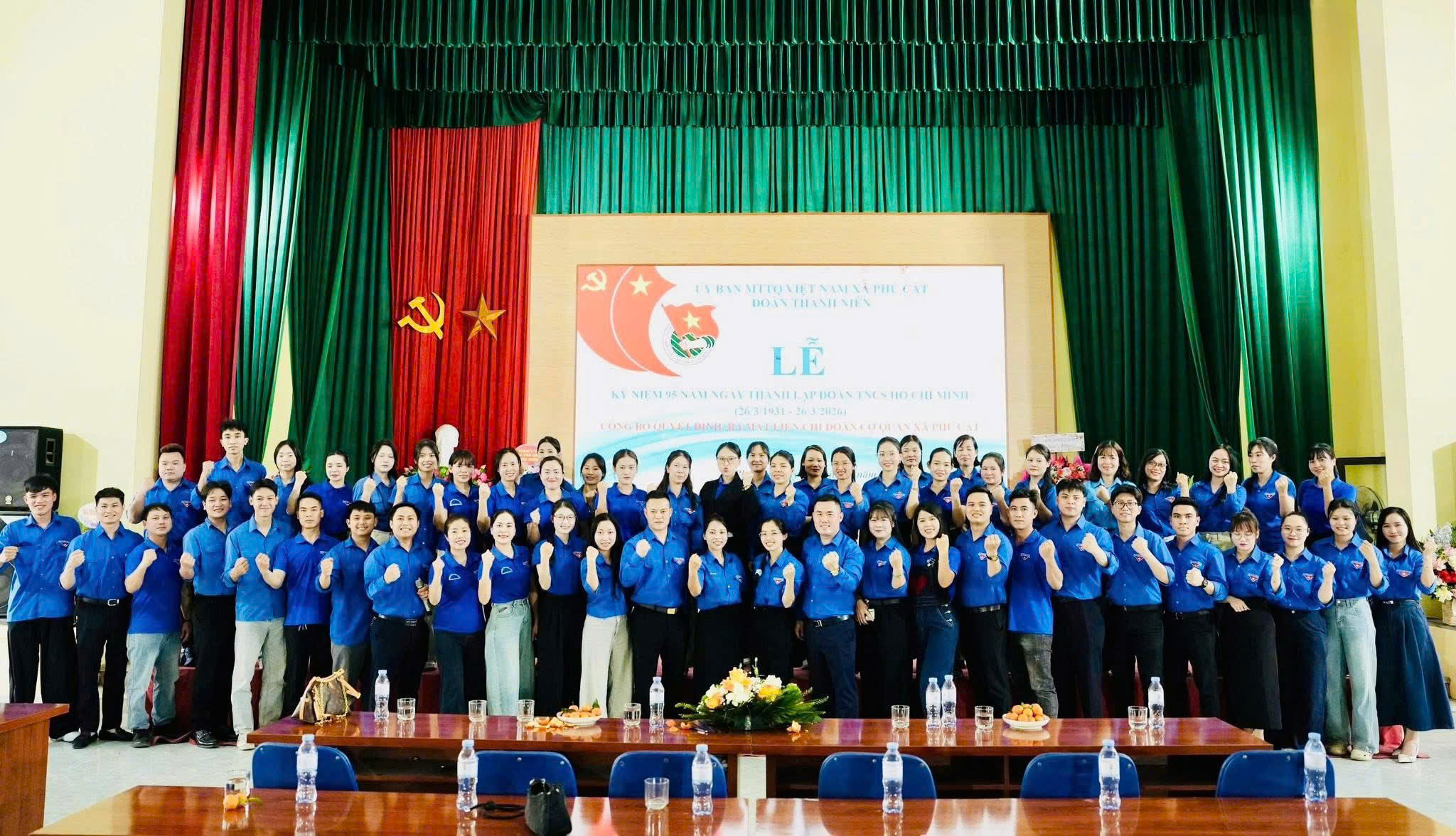 Xã Phú Cát kỷ niệm 95 năm Ngày thành lập Đoàn TNCS Hồ Chí Minh, ra mắt Liên Chi đoàn cơ quan xã