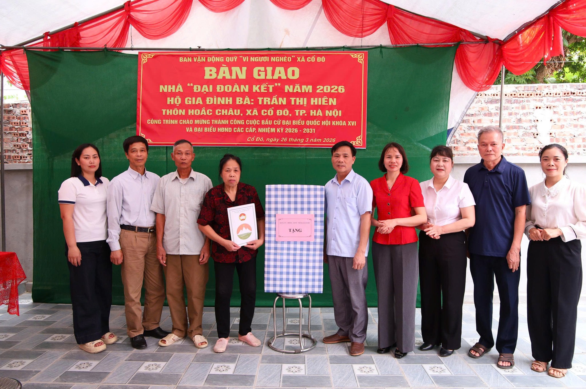 Xã Cổ Đô khởi công, bàn giao nhà nghĩa tình, lan tỏa tinh thần sẻ chia vì người dân khó khăn