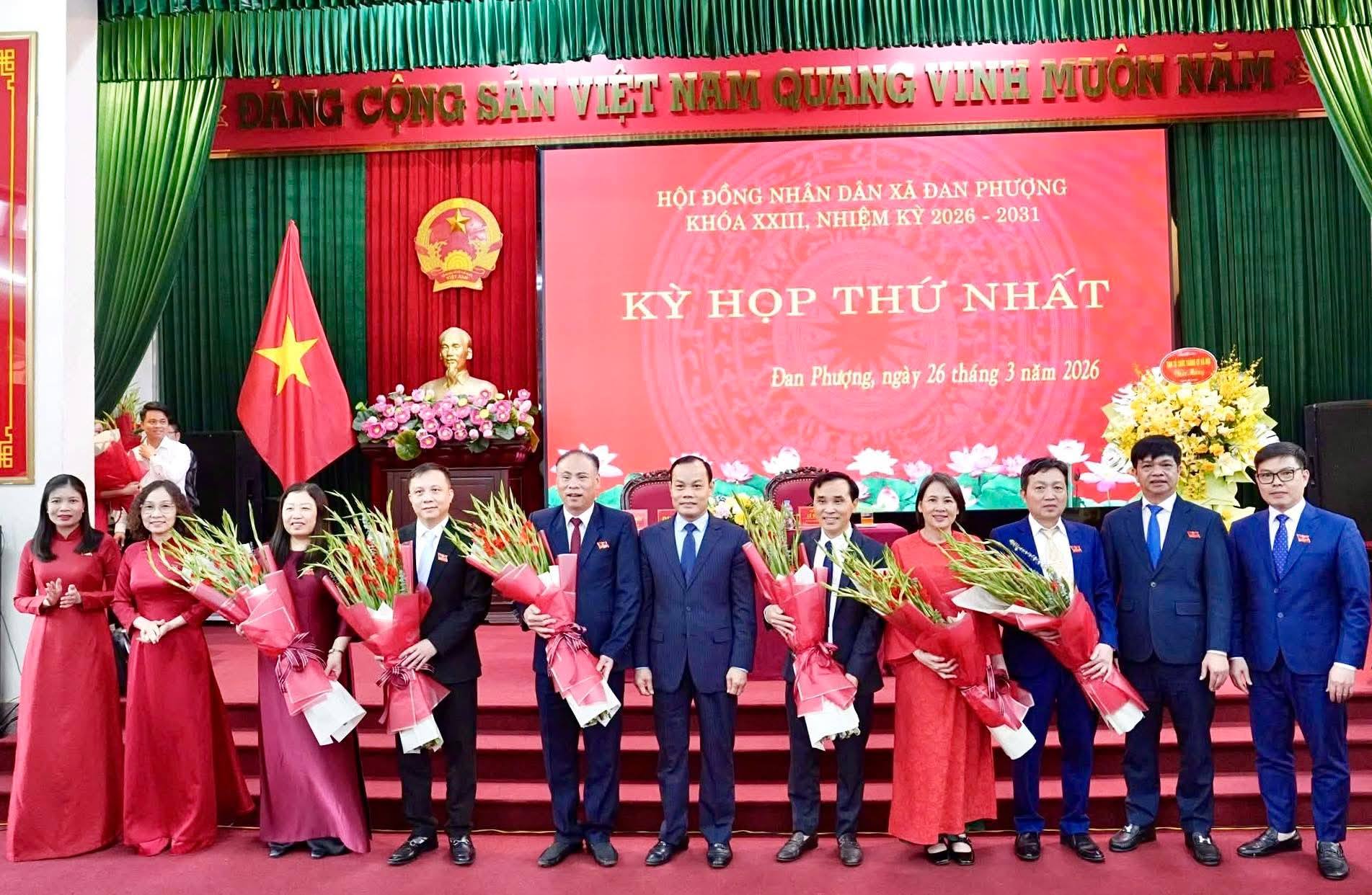 Xã Đan Phượng kiện toàn tổ chức bộ máy HĐND, UBND xã nhiệm kỳ 2026-2031