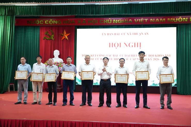 Xã Thuận An tổng kết bầu cử với tỷ lệ cử tri cao, khẳng định sự đồng thuận và hiệu quả lãnh đạo, điều hành