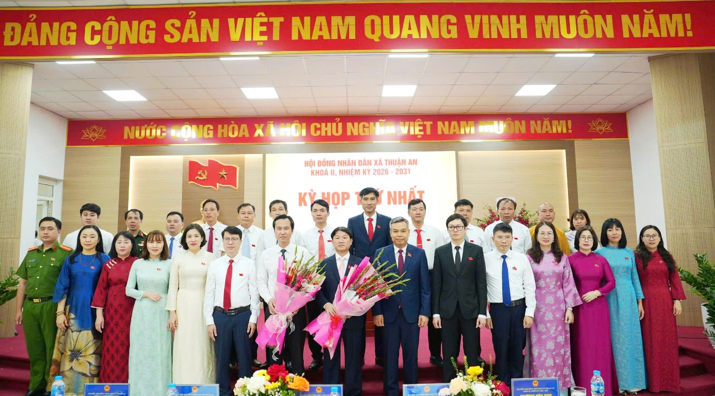 Kỳ họp thứ Nhất HĐND xã Thuận An khóa II, nhiệm kỳ 2026-2031 thành công tốt đẹp
