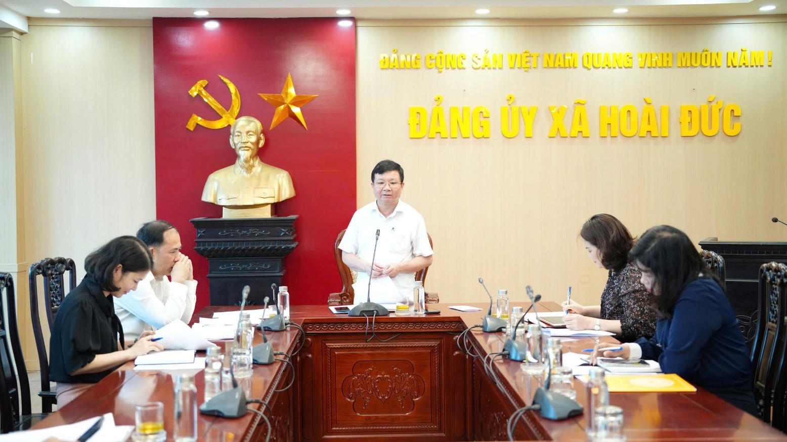 Đảng ủy xã Hoài Đức triển khai nhiệm vụ trọng tâm quý II năm 2026