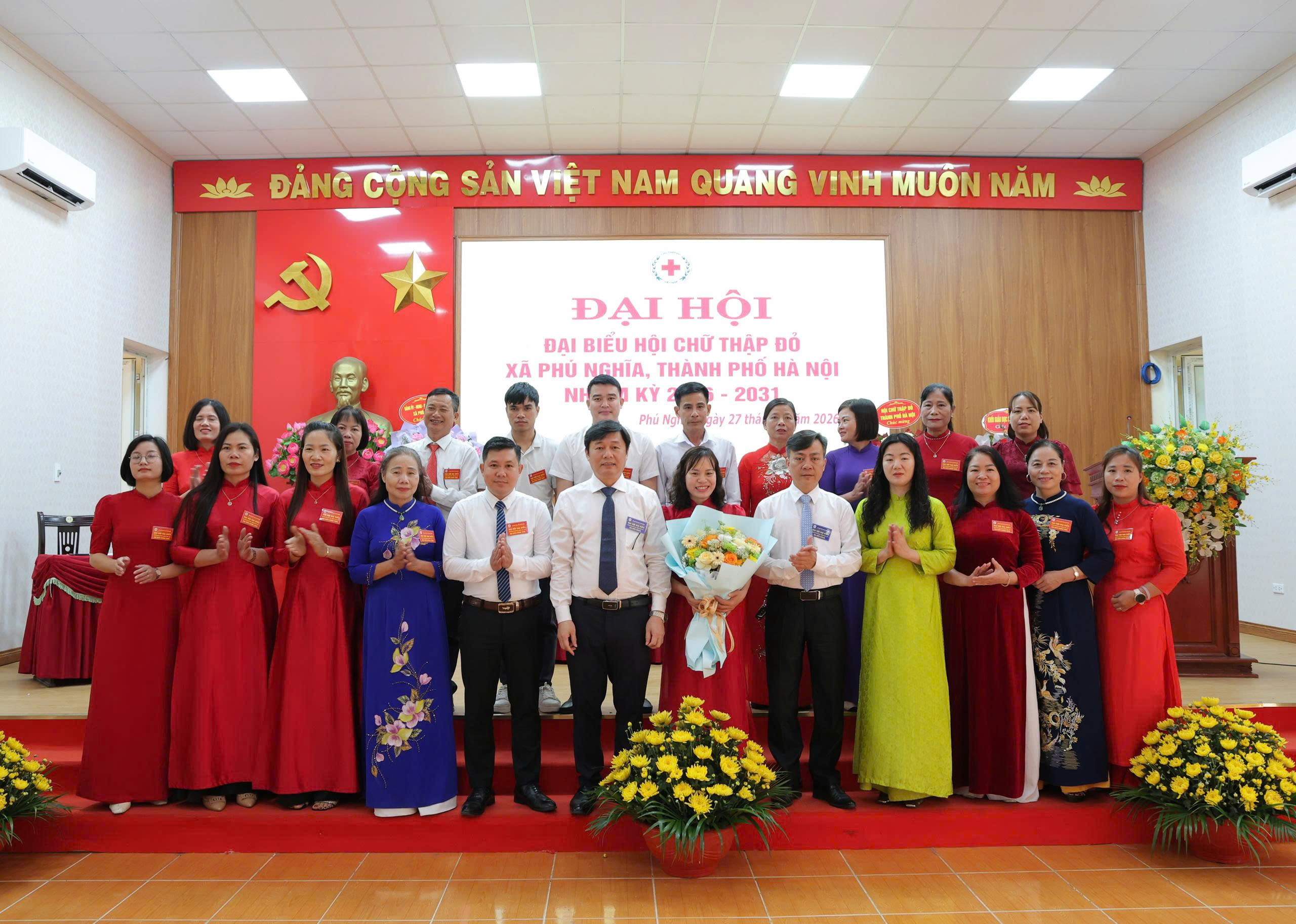 Xã Phú Nghĩa: Đại hội Hội Chữ thập đỏ lần thứ I lan tỏa tinh thần nhân đạo, khẳng định vai trò nòng cốt trong an sinh xã hội