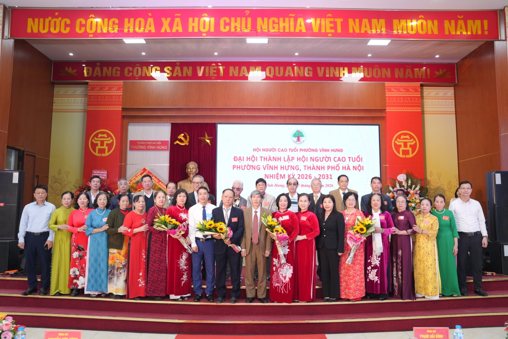 Phường Vĩnh Hưng kiện toàn tổ chức Hội Người cao tuổi và Hội Cựu Thanh niên xung phong, lan tỏa tinh thần “tuổi cao - gương sáng”