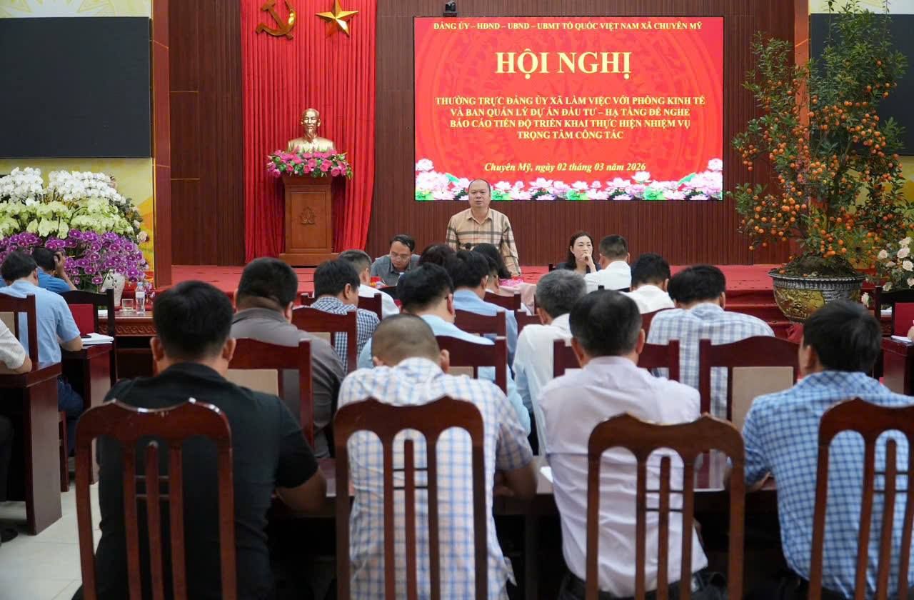 Thường trực Đảng ủy xã Chuyên Mỹ quyết liệt tháo gỡ điểm nghẽn trong quản lý đất đai và đầu tư công