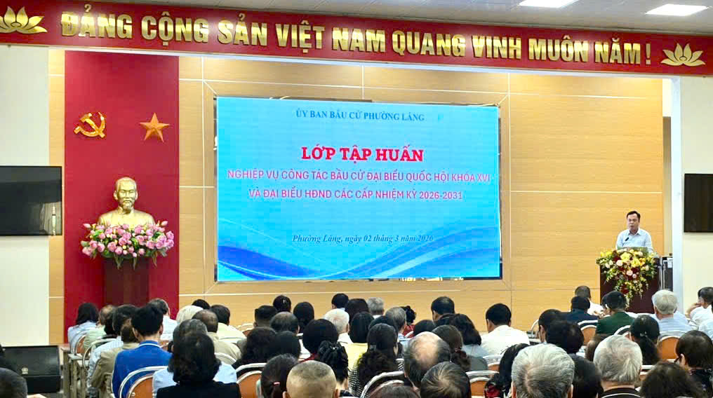 Phường Láng tập huấn nghiệp vụ bầu cử, siết chặt quy trình, không để xảy ra sai sót