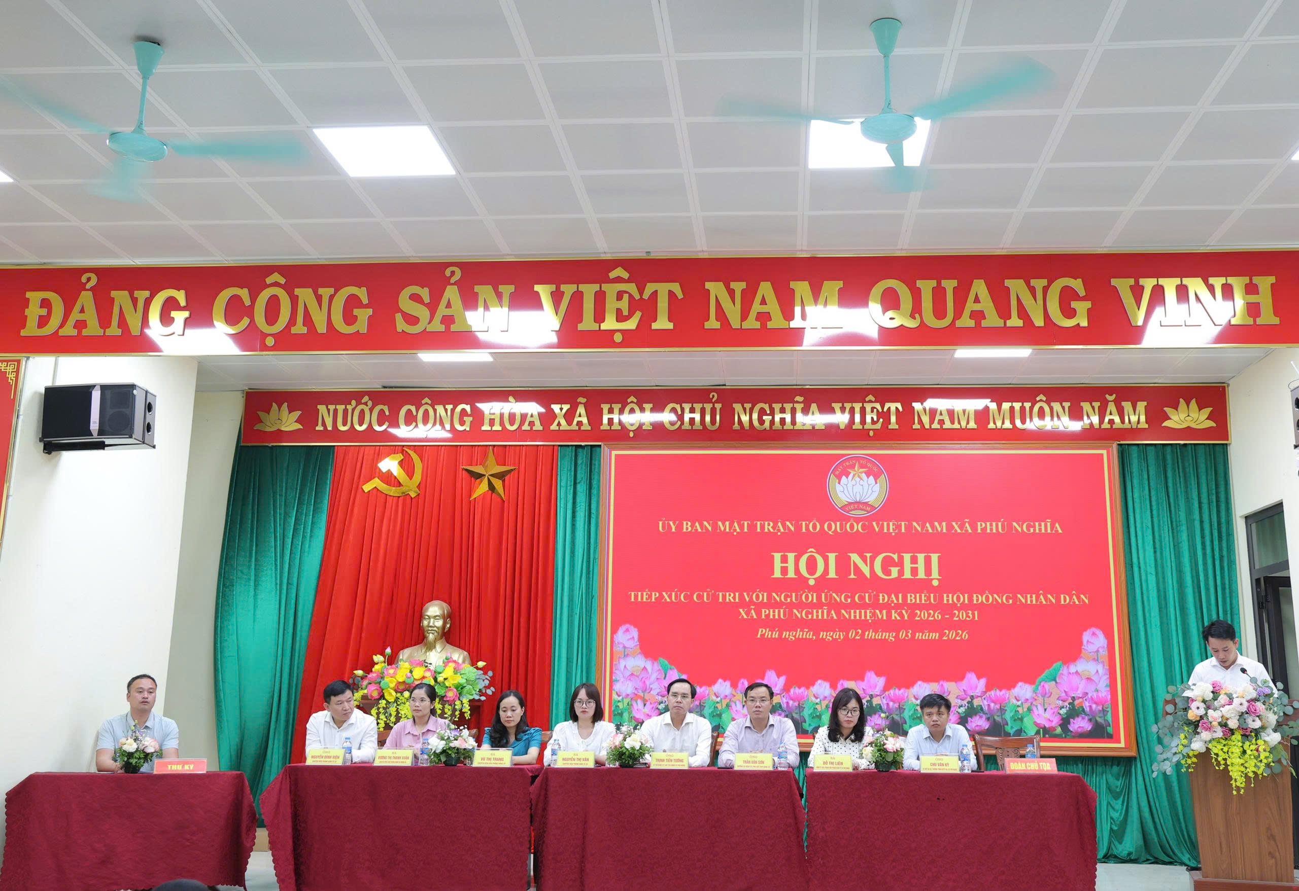 Xã Phú Nghĩa tổ chức tiếp xúc cử tri với người ứng cử đại biểu HĐND xã tại các đơn vị bầu cử