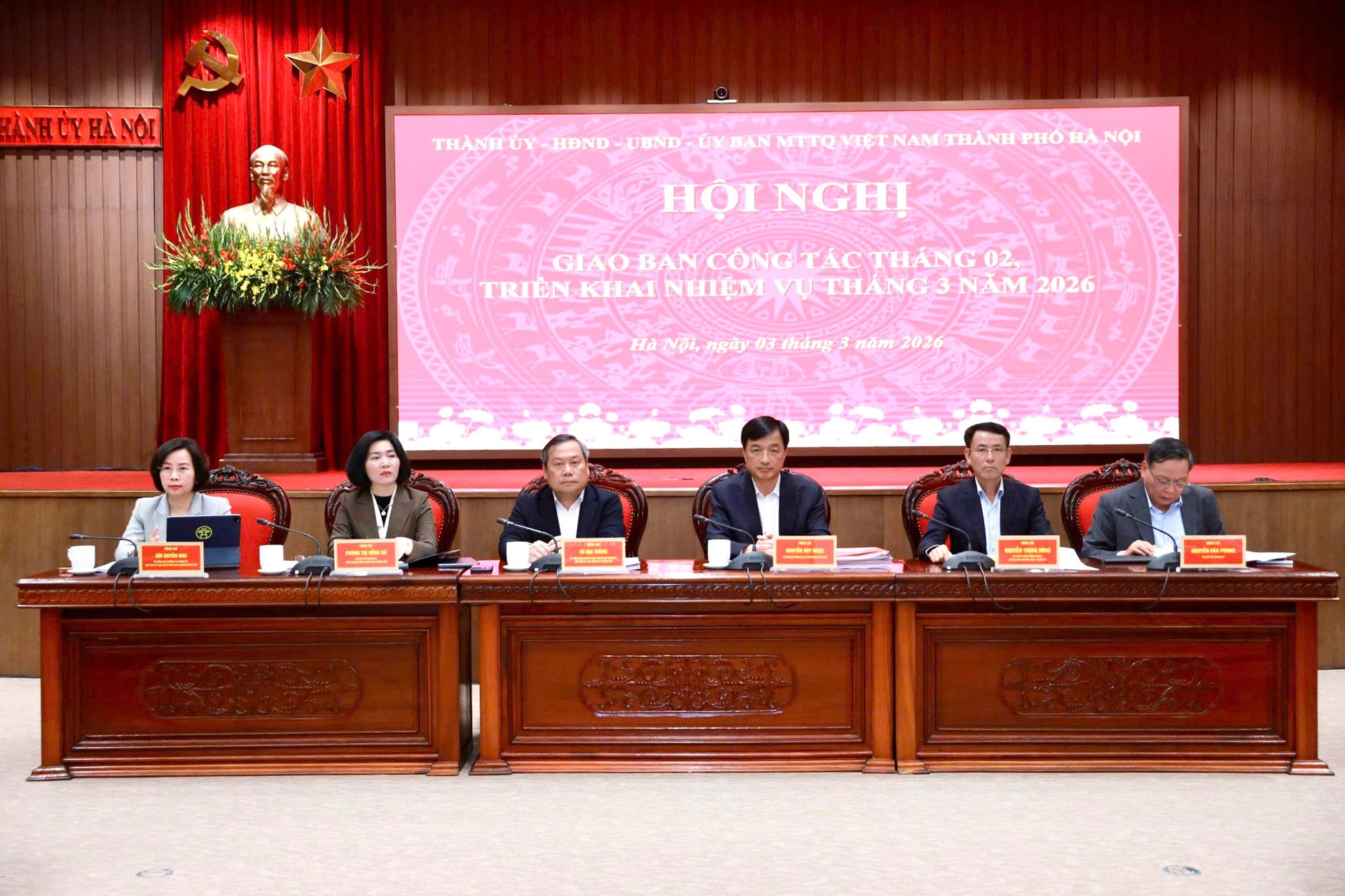 Hà Nội giao ban công tác tháng 2, triển khai nhiệm vụ trọng tâm tháng 3-2026