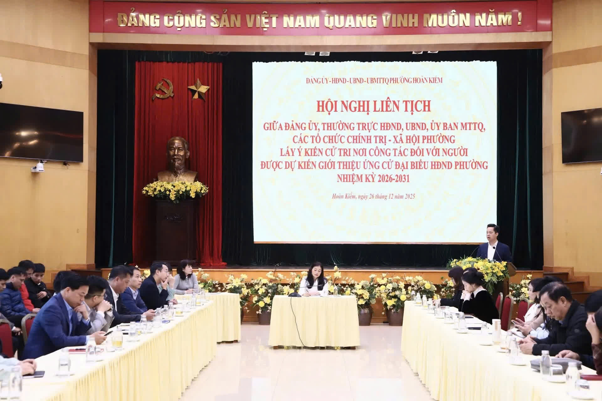 Phường Hoàn Kiếm phát huy dân chủ, thống nhất cao nhân sự ứng cử HĐND nhiệm kỳ 2026-2031