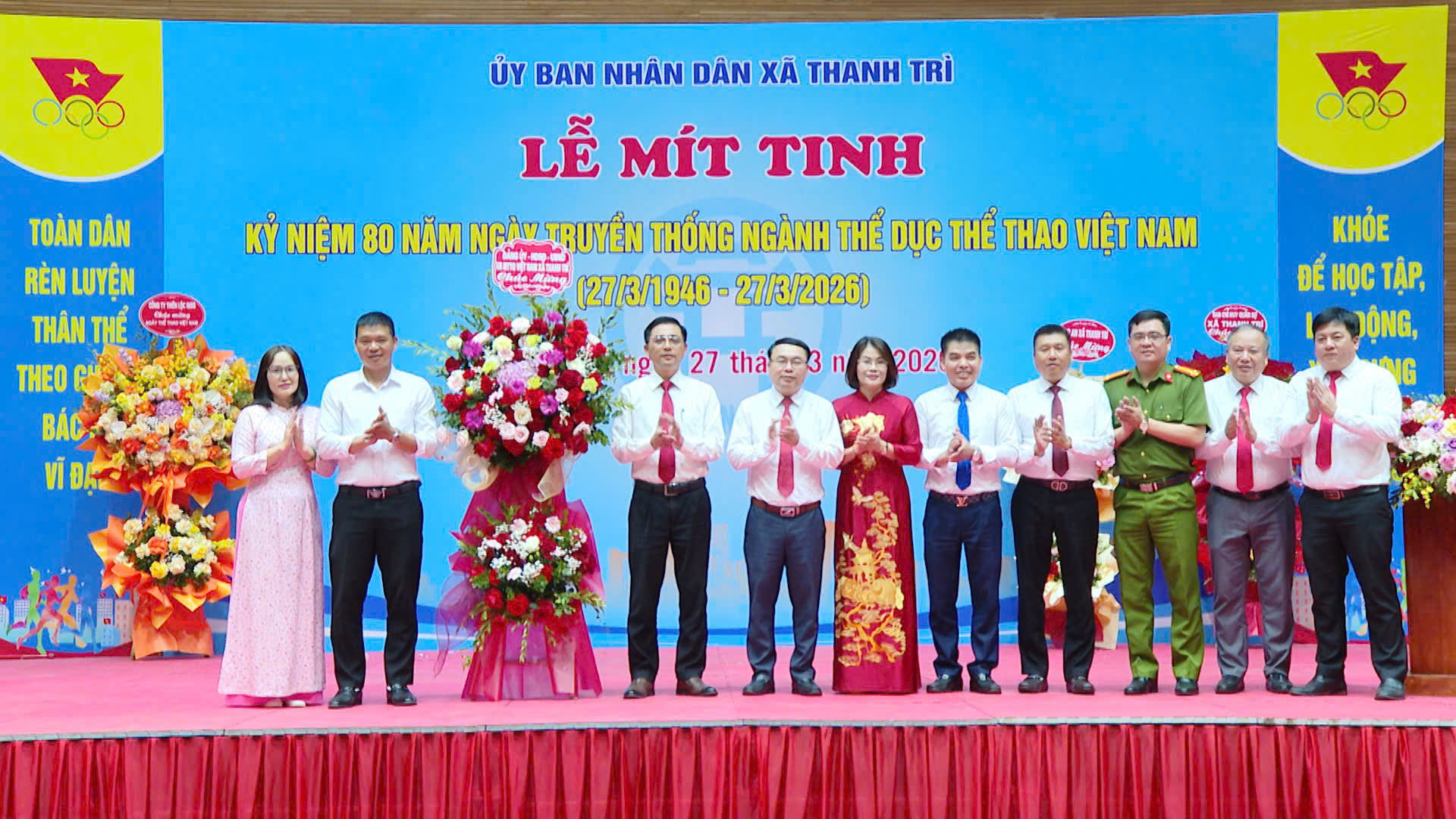 Xã Thanh Trì kỷ niệm 80 năm Ngày truyền thống ngành Thể dục thể thao Việt Nam