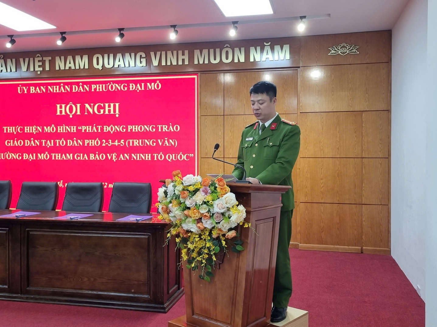 Phường Đại Mỗ phát động phong trào giáo dân tham gia bảo vệ an ninh Tổ quốc, xây dựng thế trận an ninh vững chắc từ cơ sở