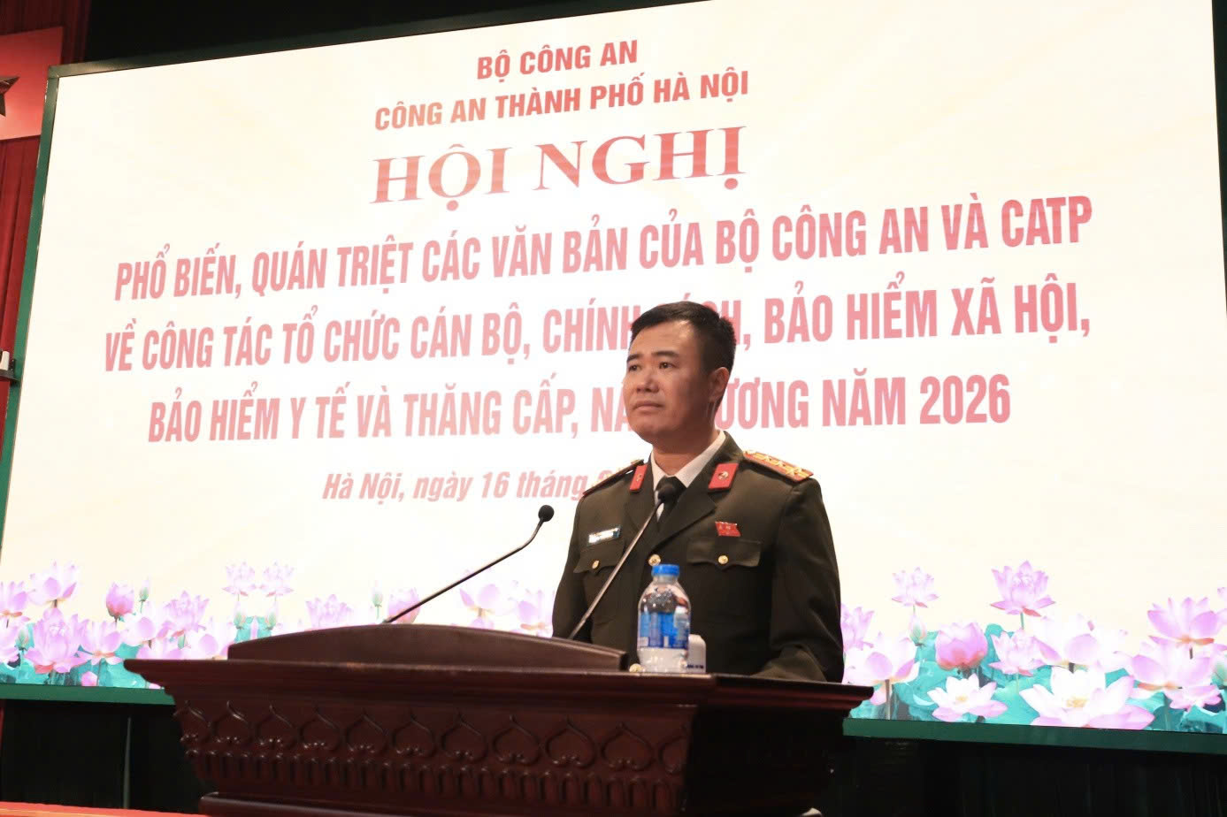 Công an thành phố Hà Nội siết chặt kỷ cương, chuẩn hóa công tác tổ chức cán bộ và chính sách năm 2026