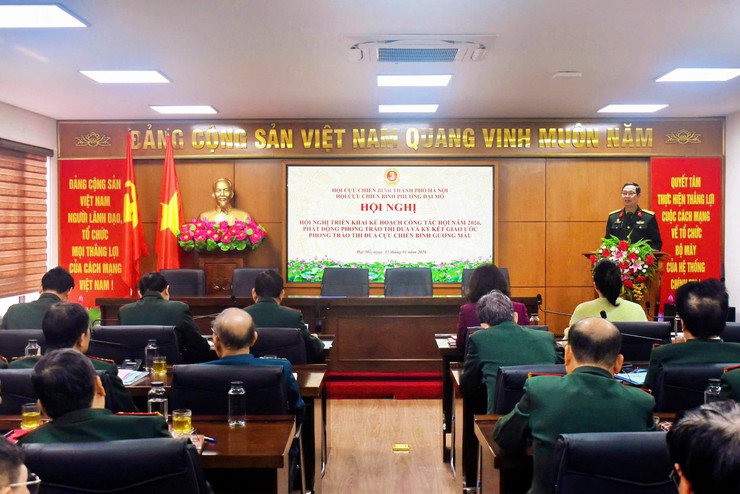 Cựu chiến binh phường Đại Mỗ phát động thi đua 2026, lan tỏa tinh thần “Bộ đội Cụ Hồ” trong giai đoạn mới