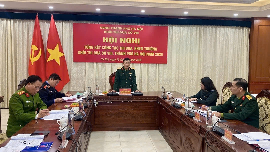 Khối thi đua số VIII Hà Nội ký kết giao ước thi đua 2026, đặt trọng tâm chuyển đổi số và giữ vững an ninh
