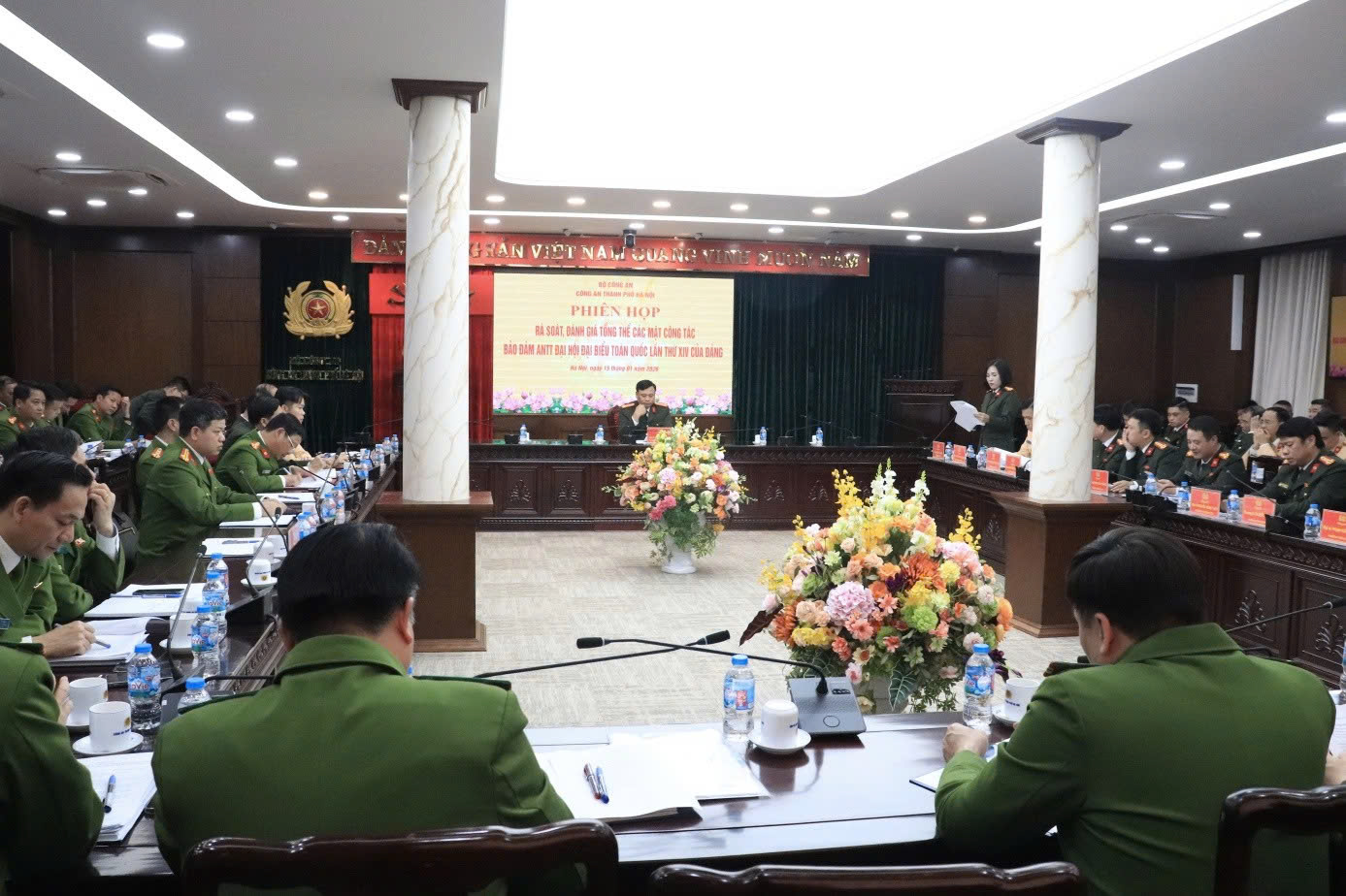 Công an thành phố Hà Nội rà soát tổng thể phương án, siết chặt an ninh phục vụ Đại hội XIV của Đảng