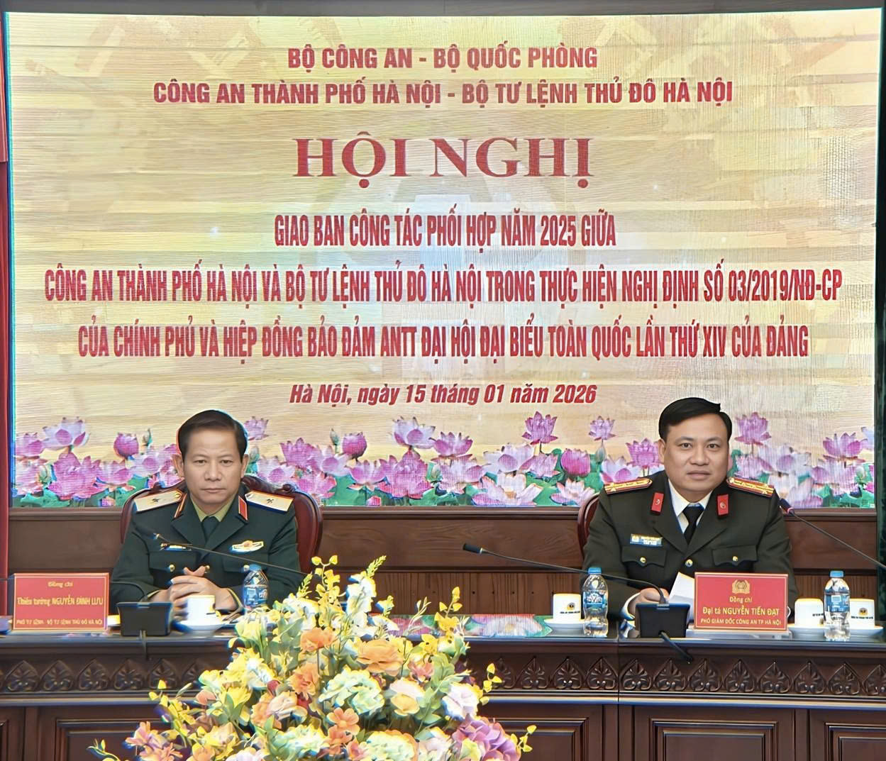Công an thành phố Hà Nội và Bộ Tư lệnh Thủ đô siết chặt hiệp đồng, bảo đảm an ninh tuyệt đối Đại hội XIV của Đảng