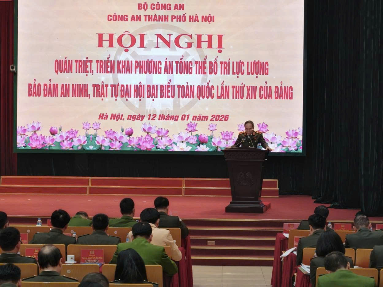 Công an Hà Nội triển khai phương án tổng thể bảo vệ tuyệt đối an ninh Đại hội XIV của Đảng