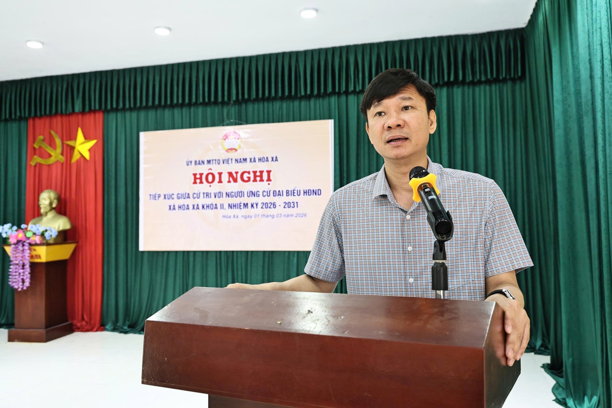 Ứng cử viên HĐND xã Hoà Xá khóa II tiếp xúc cử tri tại các thôn Dư Xá Thượng, Dư Xá Hạ, Đặng Giang, An Phú